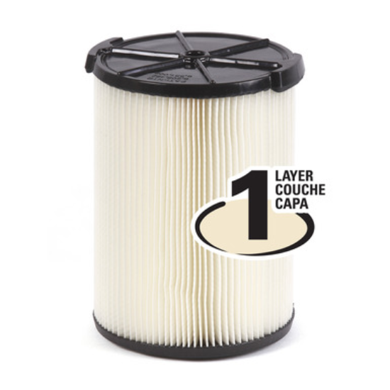 Ridgid Vacuum Filter - Fits 6-16 Gallon Ridgid Vacuums