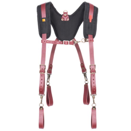 CLC Elite Series Padded Leather Suspenders for Tool Belts