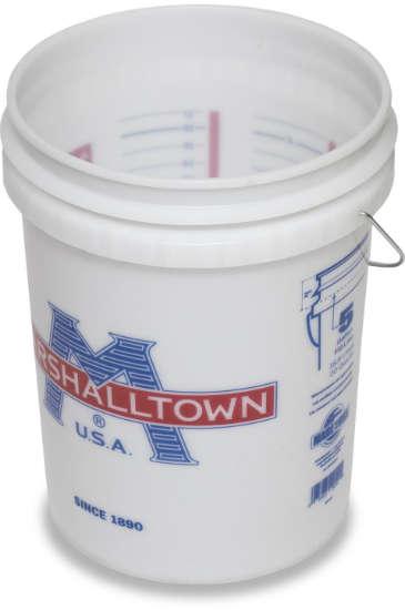 Marshalltown 5 Gallon Plastic Mixing Bucket