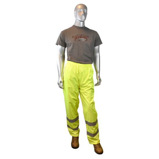 Radians Green Class 3 Reflective Rain Pants - M
