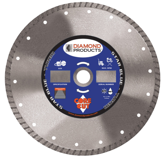 Star Blue Diamond Blade Turbo - 7" x .095 x 7/8"
