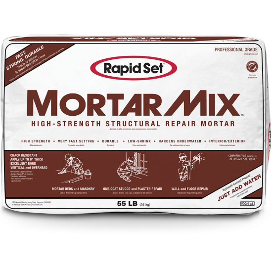 CTS Rapid Set Mortar Mix - Brown Bag - 55lb/bag - 50/pllt
