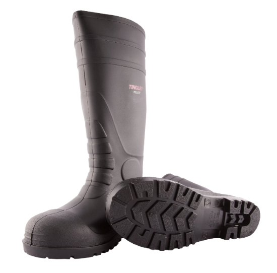 Rubber Work Boots / Rain Boots - Size 8