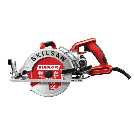 Skilsaw 7-1/4" Magnesium Worm Drive Circular Saw with Blade - Twist Lock/OSHA Plug