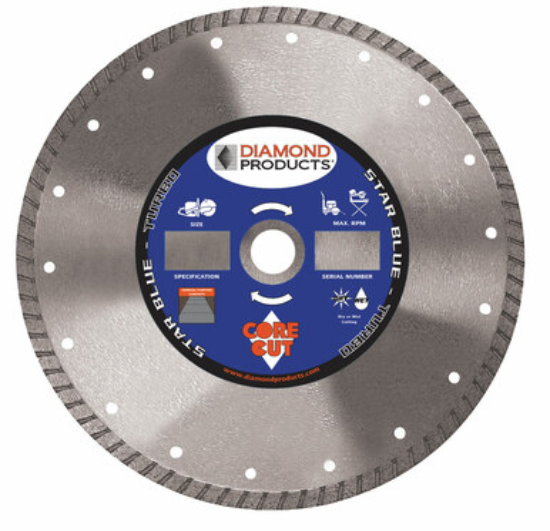 Star Blue Diamond Blade - Turbo - 4-1/2" x .080 x 7/8"