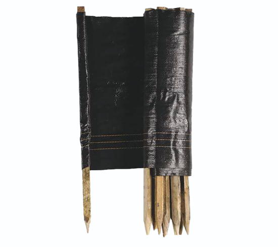 Silt Fence - Commercial with Stakes Black - 3' x 100'