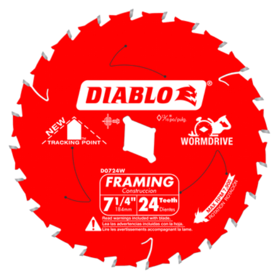 Diablo 7-1/4" 24T Circular Saw Blade for Wood