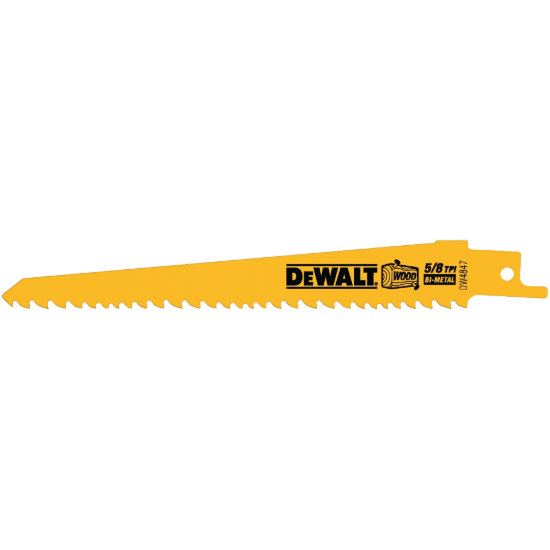 Dewalt Sawzall Blade - 6" x 5/8TPI - 5/Pack