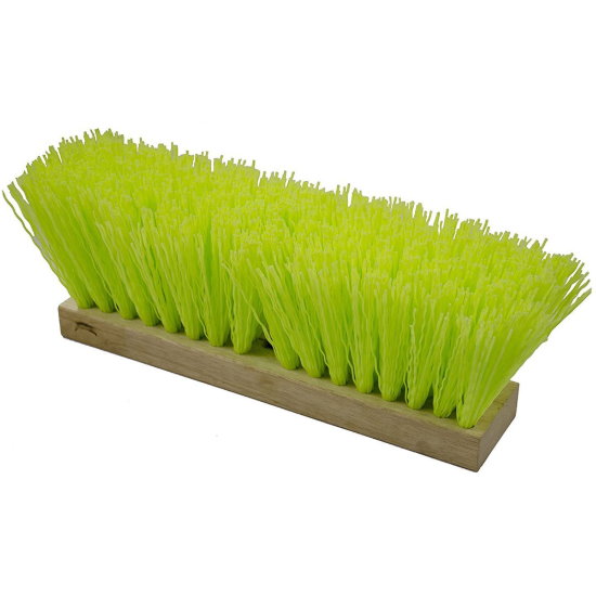 Street Broom 16" Hi-Vis Green - head only - uses C-60 Handle