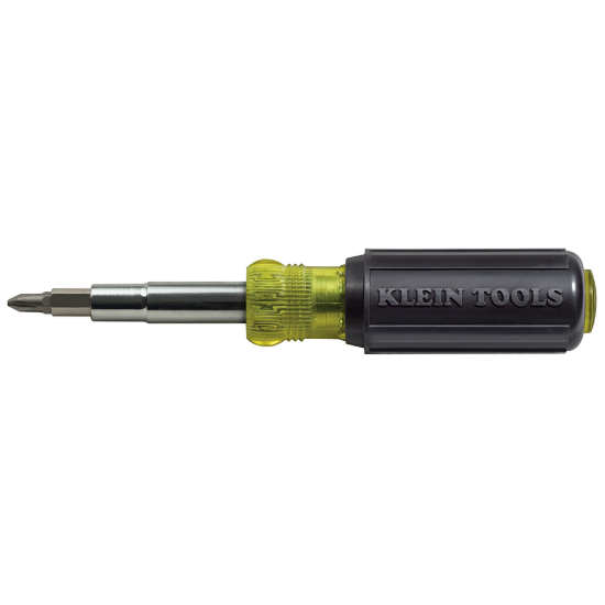 Klein Tools Multi-Bit Screwdriver / Nut Driver - 11-in-1 - PH - SL - SQ - Torx Bits