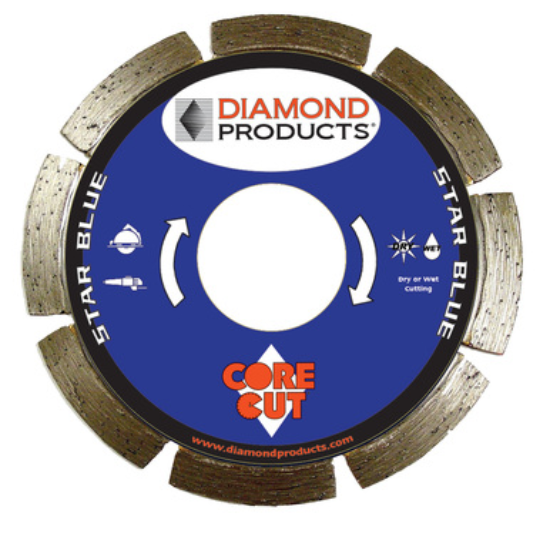 Star Blue Diamond Blade Segmented - 4-1/2" x .070 x 7/8"