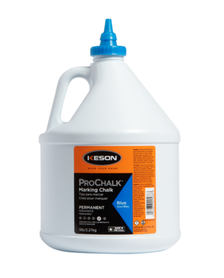 Keson 5lb Blue #4 Permanent Marking Chalk
