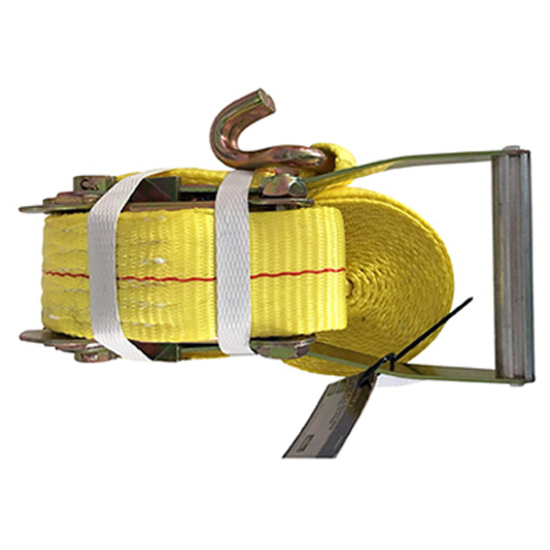 Ratchet Strap / Tie Down Strap with J Hook 2" x 27'