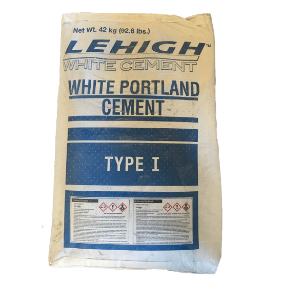 Portland Cement White - 94 lb bag - 40/pllt