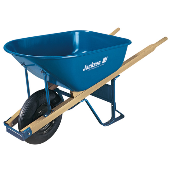 Jackson Wheelbarrow with Flat-Free Tire - 6 cu ft