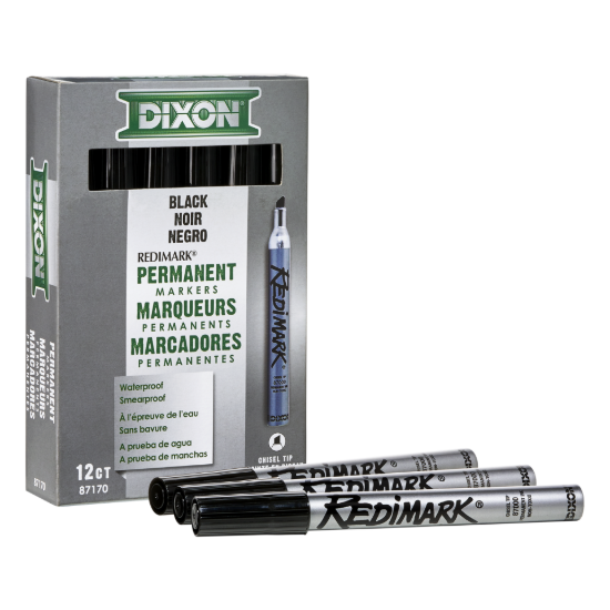 Redimark Chisel Tip Marker Pen - Black