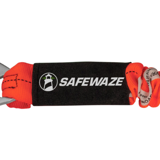 Safewaze V-Line 6' Stretch Internal Energy Absorbing Lanyard - Snap Hooks