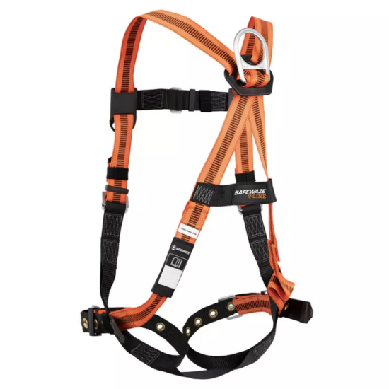 Safewaze V-Line Harness - 1 D-Ring - Mating Buckle Chest - Tongue Buckle Legs - Universal