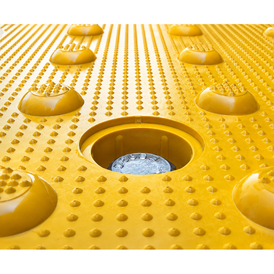 ADA Solutions Truncated Dome - Replaceable Cast In Place - 3' x 4' - Yellow