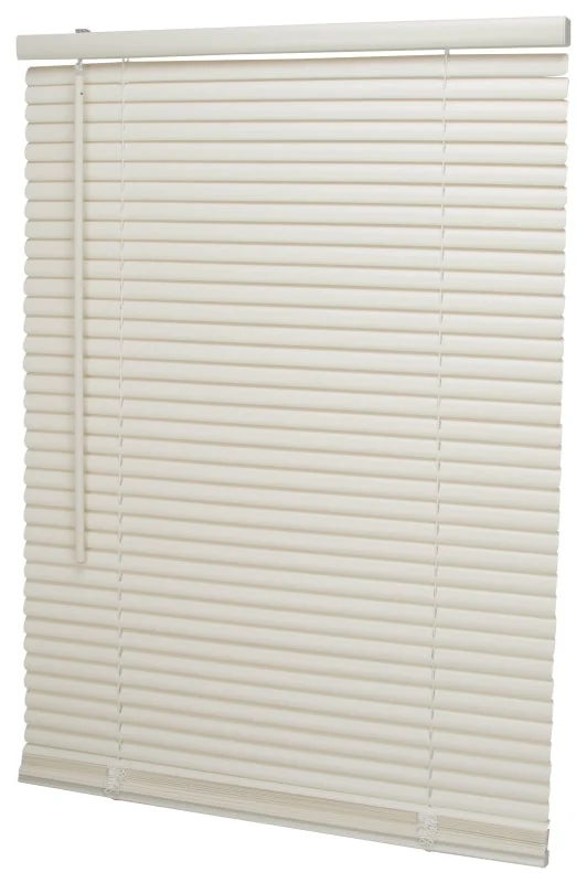 Simple Spaces PVCMB-2AA Blind, 64 in L, 25 in W, Vinyl, Alabaster