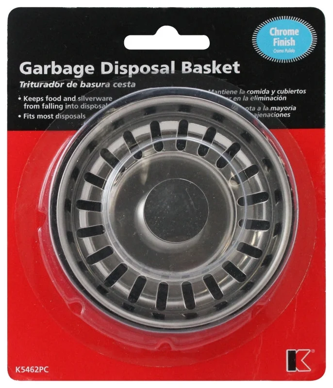 Plumb Pak K5462PC Garbage Disposal Strainer/Stopper, Steel, Chrome-Plated