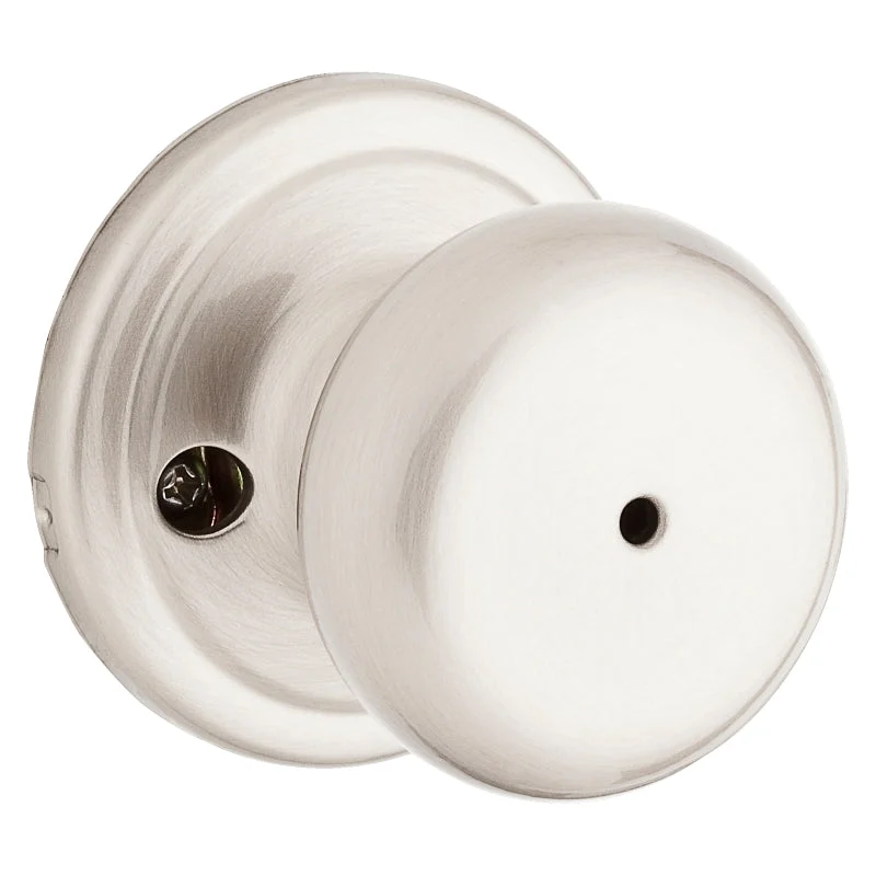 Kwikset Signature Series 730H156ALRCSBX Privacy Door Knob, Knob Handle, Satin Nickel, Yes, Reversible Hand