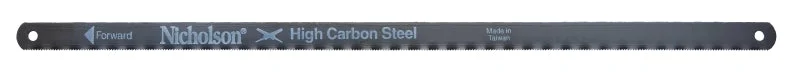 Crescent Nicholson 63256 Hacksaw Blade, Wavy Teeth, Carbon Steel, 1/2 in W, 12 in L, 18 TPI, HCS Cutting Edge, Pack of 10