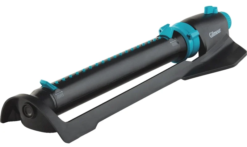 Gilmour 883023-1001 Oscillating Sprinkler, Black/Green, Rectangular, Polymer