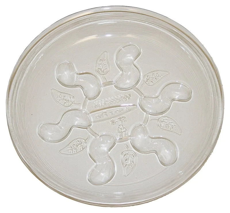 Gardener's Blue Ribbon Saucer Plus Series SP16 Waterproof Plant Saucer, 16 in Dia, Plastic, Clear, Pack of 12
