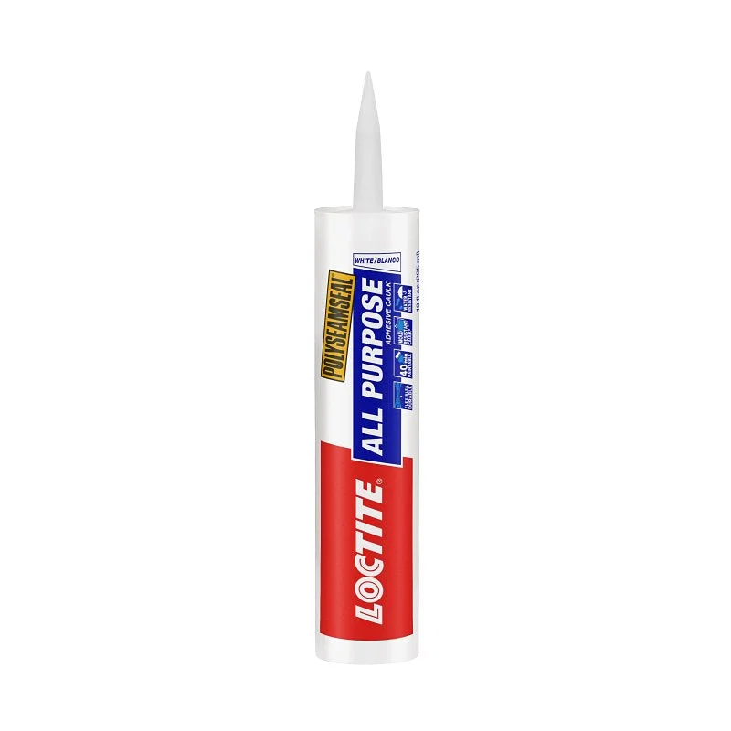 Loctite 2154751 Adhesive Caulk, 10 oz, White, 24 hr to 2 weeks Curing, 40 to 100 deg F Cartridge