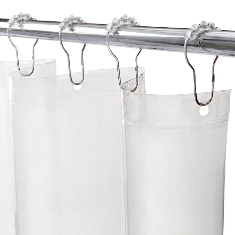 Kenney KN61708 Shower Liner, Mediumweight, 72 in L, 70 in W, PEVA, Clear
