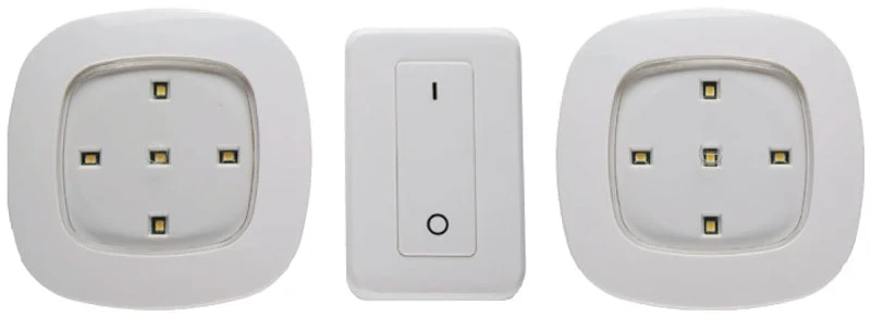 Fulcrum 30022-308 Remote Control Lighting System, 120 VAC, AA and AAA Battery, 5-Lamp, LED Lamp, 35, White