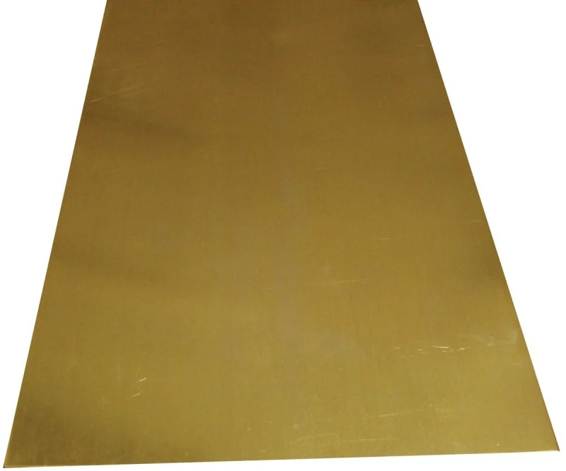 K & S 252 Decorative Sheet, 26 ga Thick Material, 4 in W, 10 in L, Brass, Brass, Pack of 6