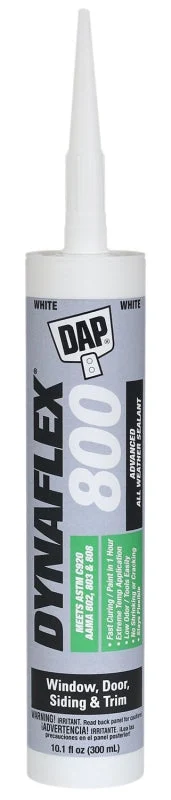 DAP 80800 Premium Sealant, Off-White, 1 day Curing, 20 to 120 deg F, 10.1 oz Cartridge
