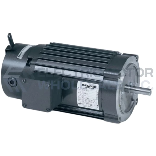 1HP BALDOR 1680RPM 143TC TENV 3PH HIGH CYCLE BRAKE MOTOR VRBM3546T