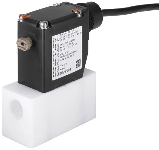 Solenoid Valve 3/2 Mixing G3/8'' PTFE FFKM 0-1bar/15psi 230VAC/DC 0121 20008903