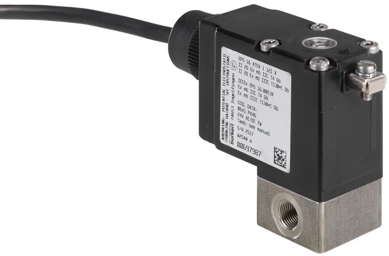 Solenoid Valve G1/8'' NC Stainless steel FFKM -1-8bar/-15-116psi 12VDC 2873 394799