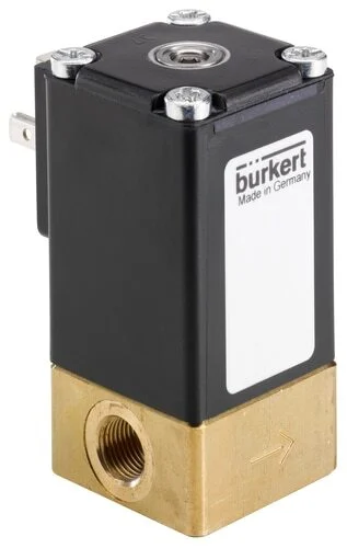 Solenoid Valve NPT 1/4'' NC Brass FKM -1-3.5bar/-15-51psi 24VDC Oxygen Fat/Oil Free 2873 378967