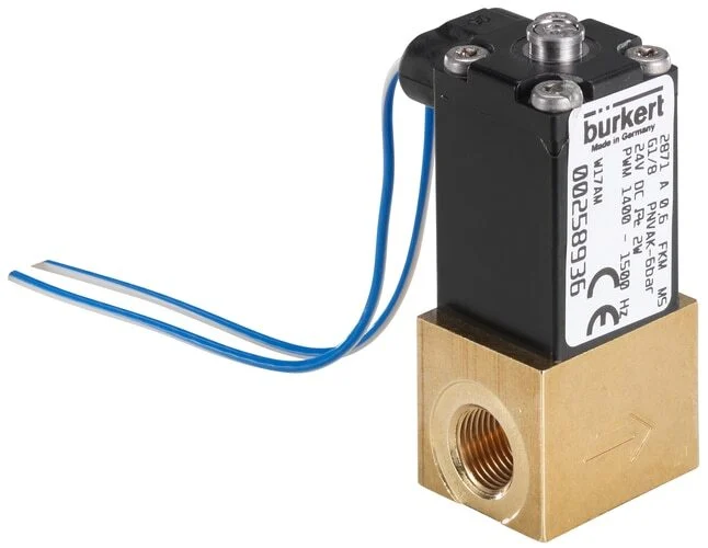 Solenoid Valve G1/8'' NC Brass FKM -1-12bar/-15-174psi 12VDC 2871 379166