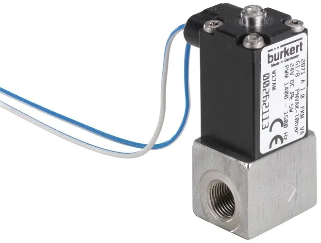 Solenoid Valve G1/8'' NC Stainless steel FKM -1-12bar/-15-174psi 24VDC 2871 20001549