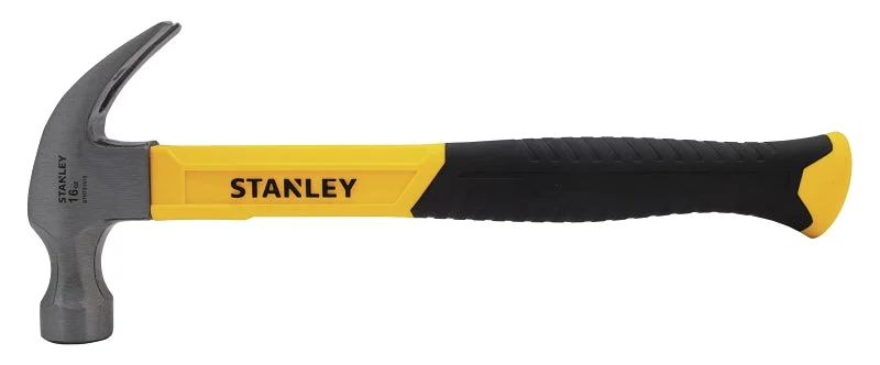 STANLEY STHT51512 Nailing Hammer, 16 oz Head, Curved Claw Head, HCS Head, 13 in OAL