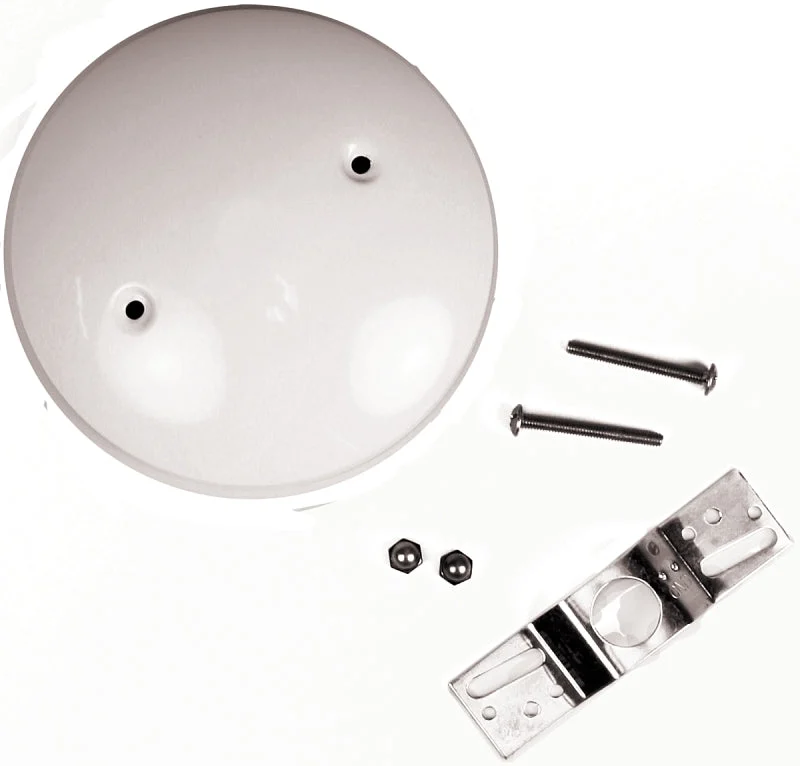Jandorf 60219 Blank-Up Kit, Ceiling, White, For: Outlet Box After Removal of an Existing Fixture