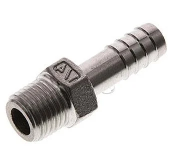 1/2'' NPT Male x 19mm Stainless steel Hose barb 16 Bar