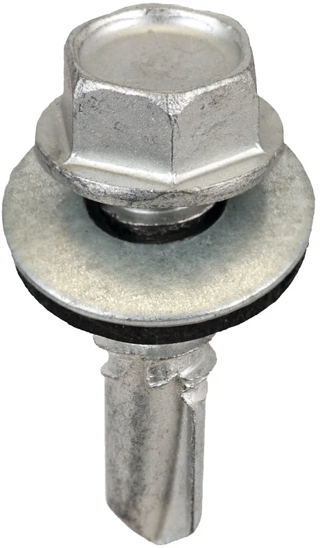 Acorn SW-L1478G250 Lap Screw, #14 Thread, Hex Drive, Self-Tapping Point, Galvanized Steel, 250 BAG