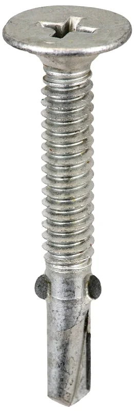 Acorn S-WM101716G250 Screw, #10 Thread, Phillips Drive, Self-Tapping, Winged Point, Galvanized Steel