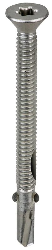 Acorn S-WM14314G250 Screw, #14 Thread, Star Drive, Self-Tapping, Winged Point, Galvanized Steel, 250/BAG