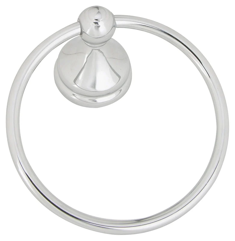 Boston Harbor L5060-26-103L Towel Ring, 6 in Dia Ring, Chrome, Wall