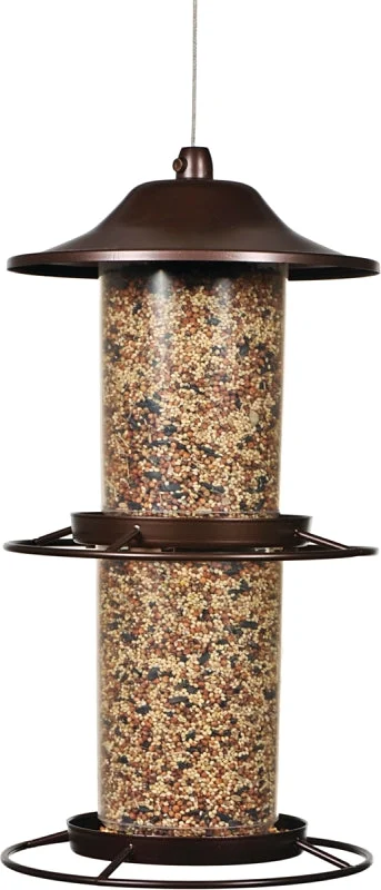 Perky-Pet 325S Panorama Bird Feeder, 4-1/2 lb, Powder-Coated, Hanging