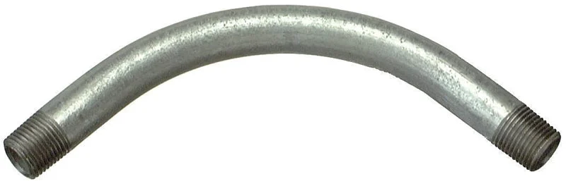 Halex 64120 Rigid Elbow, 90 deg Angle, 2 in, Steel, Galvanized, Each