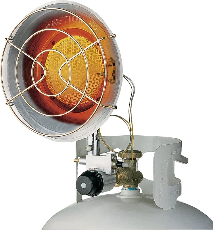 Dura Heat TT-15S/CSA Single Tank Top Heater, 8-1/4 in W, 11-1/2 in H, 9000, 12,000, 15,000 Btu Heating, Liquid Propane